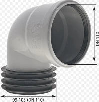 Airfit PP coude à emboiter 90° MF 110 x 110 mm
