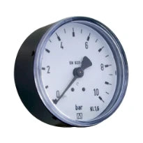 Euro-Index manomètre axial 63 mm x 1/4 - 0/16 bar - pour réducteur de pression