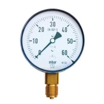 Euro-Index manomètre gaz KP100 100MM X 1/2 0/1000 mbar radial