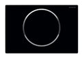 Geberit Sigma 10 plaque de commande noir mat rinçage go/stop 24,6 - 1,4 o 16,4  cm plastique easy-to-clean anneau en coating:poli