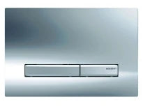 PLAQUE DE COMMANDE GEBERIT SIGMA 50 24,6 - 1,3 o 16,4 ! cm chromé synthetique pour rinçage à 2 volumes