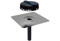 Geberit Pluvia entonnoir avec plaque d'étanchéité CrNi 56 mm (débit d'évacuation maximal 12l/s)