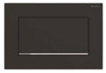 Geberit Sigma 10 plaque de commande - noir mat bouchon rinçage 24,6 - 1,2 o 16,4 ! cm synthétique chromé brillant - 1 touche
