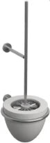 PORTE BROSSE WC CLOU SLIM inox montage mural rvs brossé et aluite