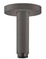 Hansgrohe bras de douche 1/2 Plafond S 100 MM - noir brossé