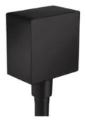 Hansgrohe FixFit Square coude de raccordement mural 1/2 - noir mat