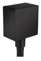 Hansgrohe FixFit Square coude de raccordement mural 1/2 - noir mat