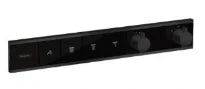 Hansgrohe RainSelect set de finition modèle encastré noir mat pour 4 systèmes