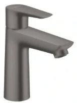 Hansgrohe Talis E mitigeur lavabo Comfortz110 noir brossé avec vidage avec tirette