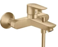 Hansgrohe Talis E mitigeur bain apparent bronze brossé bec pour bain avec quickclean mousseur et inverseur