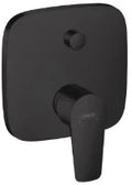 Hansgrohe Talis E bain/douche set de finition pour mural encastré noir mat mitigeur