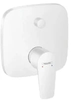 SET DE FINITION BAIN/DOUCHE HANSGROHE TALIS E mat blanc mural encastré monocommande