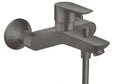 Hansgrohe Talis E mitigeur bain apparent noir brossé bec pour bain avec quickclean mousseur et inverseur