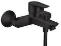 Hansgrohe Talis mitigeur bain apparent noir mat bec pour bain avec quickclean mousseur et inverseur