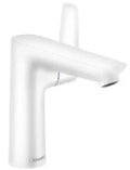 MELANGEUR DE LAVABO MONO-COMMANDE HANSGROHE TALIS E mat blanc comfortzone 150 avec vidage