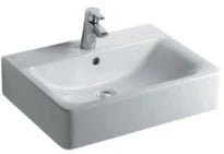 Ideal Standard Connect Cube lavabo 600 x 460 x 175 mm - blanc - avec trou de robinet - avec trop-plein