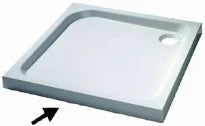 Huppe Purano receveur de douche plint 900 x 90 mm - blanc