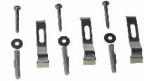 Ferrobase fixation murale set de 3 supports pour baignoire et douche