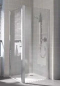 Kermi Cada XS TWD paroi latérale 900 x 2000 mm - réglage 860-910 mm - verre de sécurité ESG clair clean - profilé: argent poli