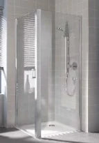 Kermi Cada XS TWD paroi latérale 900 x 2000 mm - réglage 860-910 mm - verre de sécurité ESG clair clean - profilé: argent poli