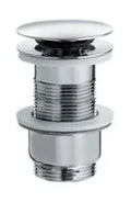 Linea Beta Busi & Cane crépine click-clack - chromé - pour lavabo sans trop-plein
