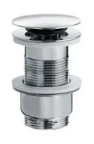 Linea Beta Busi & Cane crépine click-clack - chromé - pour lavabo sans trop-plein