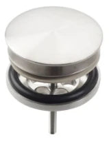 Clou Pollux crépine 5/4 CM inox brossé avec plaque