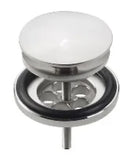 Clou Mini Wash Me crepine 5/4 - chromé brillant - ouvert - avec cache
