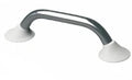 POIGNEE LINIDO ERGOGRIP 60 - CM rvs/blanc inox 304 pour fixation murale poli