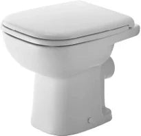 STAANDE WC DURAVIT D-CODE blanc diepspoel h 35 - 48 o cm v/onafhankelijke water toevoer,met bevestigingsset