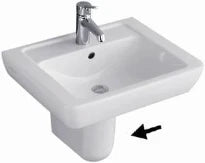 CACHE SIPHON VILLEROY & BOCH SUBWAY blanc incl.fixation