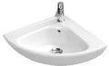 Villeroy & Boch O.Novo lave-mains d'angle 415 x 415 mm - blanc CeramicPlus - avec trou de robinet - avec trop-plein