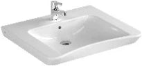 Vitra Conforma Hygiene lavabo pour des personnes handicapées 650 x 560 mm - blanc - avec trou de robinet - sans trop-plein