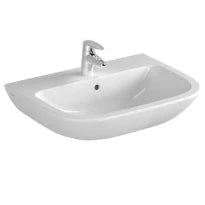 Vitra S20 lave-mains 450 x 335 mm - blanc antibactérien - avec trou de robinet centrale - avec trop-plein