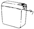 Geberit AP128 réservoir de chasse - blanc - raccordement latéral ou à l'arrière centrale - rinçage interrompable - avec couvercle de réservoir de chasse vissé
