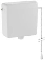 Geberit AP123 réservoir de chasse haute suspension - blanc - raccordement latéral - avec rinçage à 1 volume - avec chaînette