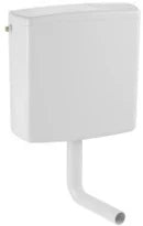 Geberit AP140 réservoir de chasse basse suspension - blanc - raccordement latéral - avec rinçage à 2 volumes - avec coude de rinçage