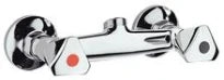 MELANGEUR DE DOUCHE PAFFONI LAGUNA 3/4 chrome avec reduct. 3/4-1/2 mural,avec clapet anti-retour et support clapet