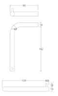 Procasa Finn dérouleur de papier toilette sans rabat - blanc