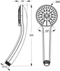 Ideal Standard IdealRain douchette chromé