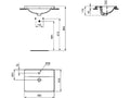 Ideal Standard Connect lavabo encastré 580 x 430 x 175 mm - blanc - avec trou de robinet - avec trop-plein