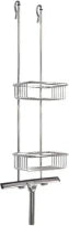 Huppe Butler éponge et porte-savon 700 x 170 mm - chromé - avec raclette
