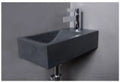 Procasa Thiny lave-mains 400 x 220 mm - granit adouci - avec trou de robinet droite - sans trop-plein