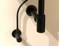 Procasa Universal set lave-mains (contient : crépine - siphon- robinet d'arrêt - tuyau 600 mm) - noir mat