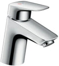 Hansgrohe Logis mitigeur lavabo - chromé - avec vidage automatique - chromé - comfortzone 70 - safety function