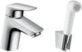 MELANGEUR BIDET HANSGROHE LOGIS chromé comfortzone 70 sans vidage, a/support mural et flexible 160mm