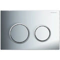 Geberit OMEGA 20 plaque de commande chromé 2 touches plastique brillant-/mat/chromé brillant