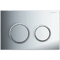 Geberit OMEGA 20 plaque de commande chromé 2 touches plastique brillant-/mat/chromé brillant
