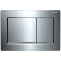 PLAQUE DE COMMANDE GEBERIT OMEGA 30 chrome synthetique duocommande éclat-/terne/chromé éclat