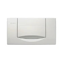 Geberit Highline plaque de commande - blanc avec bouton à interruption